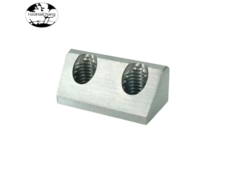 HHC-754 aluminium alloy pemprosesan dalam hidraulik trapezoidal aluminium blok nut slider